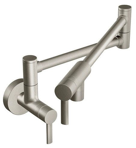 Moen S665SRS Modern Wall Mount Pot Filler in Spot Resist Stainless