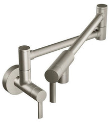 Moen S665SRS Modern Wall Mount Pot Filler in Spot Resist Stainless