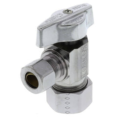 BrassCraft G2CR19L1XCB G2CR19 Series 1/4 in x 1/2 in Angle Supply Stop Valve in Polished Chrome