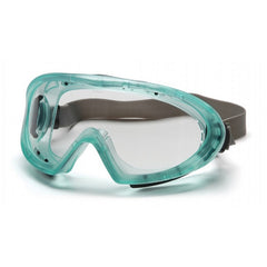 Pyramex GC504TN Capstone Direct/Indirect-Chemical Green Frame/Clear AF Lens with Neoprene Strap 12/Box