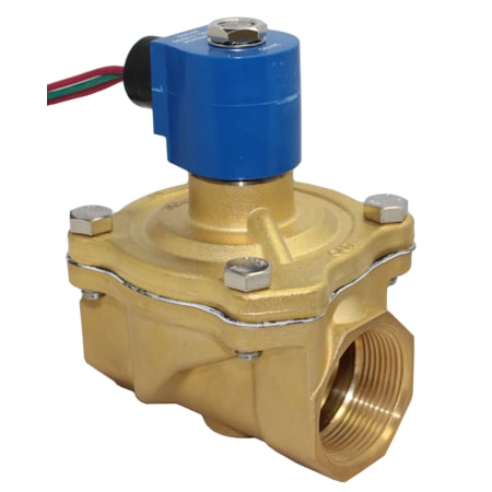 GC Valves S201GF02N5HJ2 Solenoid Valve for Air/Inert Gas Control 1.5 Inch Brass