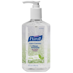 Gojo 3691-12 Purell Advanced Hand Sanitizer Green Certified Gel 12 fl oz