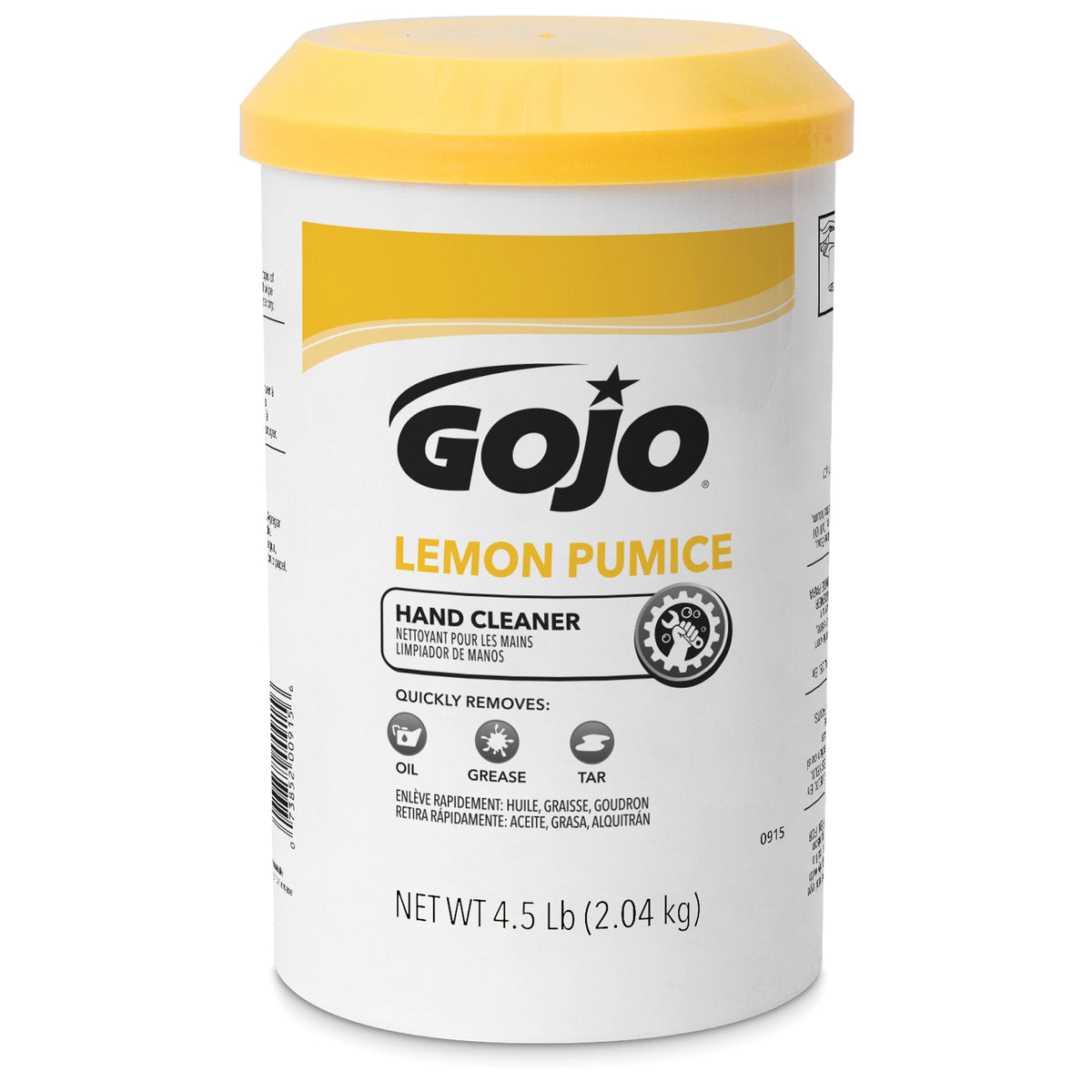 Gojo 0915-06 Lemon Pumice Hand Cleaner 4.5 lb