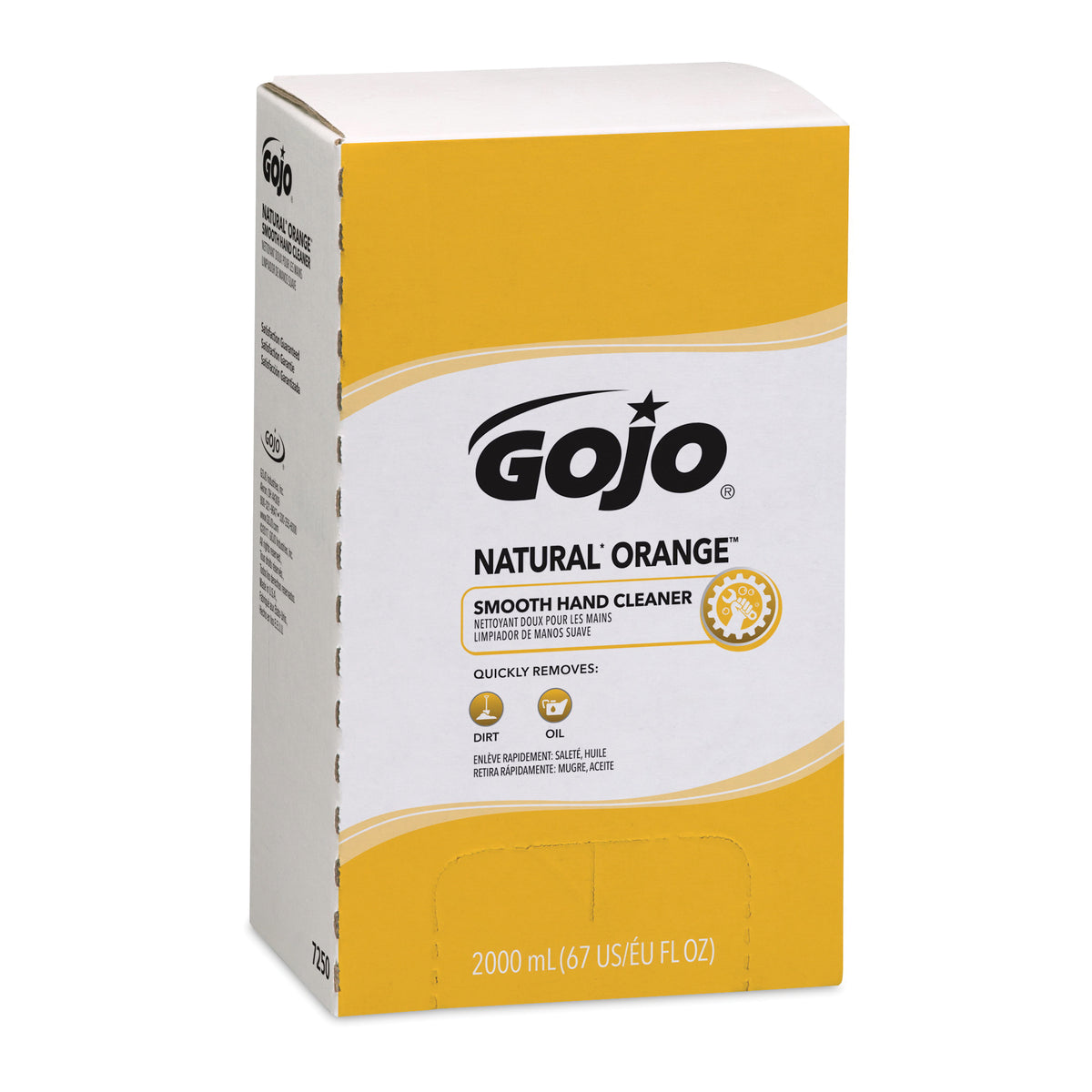 Gojo 7250-04 Natural Orange Smooth Hand Cleaner 2000 mL Refill