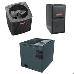 Goodman - 1.5 Ton Cooling - 40k BTU/Hr Heating - Air Conditioner + Variable Speed Furnace System - 15 SEER2 - 96% AFUE - Downflow