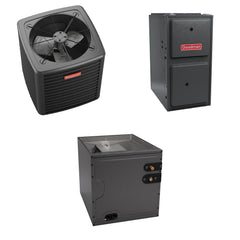 Goodman - 1.5 Ton Cooling - 60k BTU/Hr Heating - Air Conditioner + Variable Speed Furnace System - 15 SEER2 - 96% AFUE - Downflow