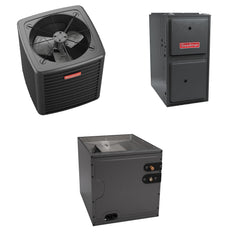 Goodman - 2 Ton Cooling - 40k BTU/Hr Heating - Air Conditioner + Multi Speed Furnace System - 14.3 SEER2 - 96% AFUE - Upflow