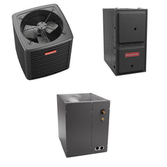 Goodman - 3.5 Ton Cooling - 100k BTU/Hr Heating - Air Conditioner + Variable Speed Furnace System - 15 SEER2 - 97% AFUE - Downflow