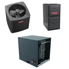 Goodman - 3.5 Ton Cooling - 120k BTU/Hr Heating - Air Conditioner + Multi Speed Furnace System - 14.5 SEER2 - 96% AFUE - Horizontal