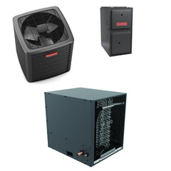 Goodman - 3.0 Ton Cooling - 80k BTU/Hr Heating - Air Conditioner + Variable Speed Furnace System - 17.2 SEER2 - 96% AFUE - Horizontal