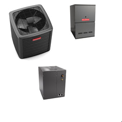 Goodman - 4.0 Ton Cooling - 80k BTU/Hr Heating - Air Conditioner + Variable Speed Furnace System - 17.2 SEER2 - 80% AFUE - Downflow