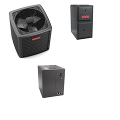 Goodman - 4.0 Ton Cooling - 80k BTU/Hr Heating - Air Conditioner + Variable Speed Furnace System - 17.2 SEER2 - 96% AFUE - Upflow