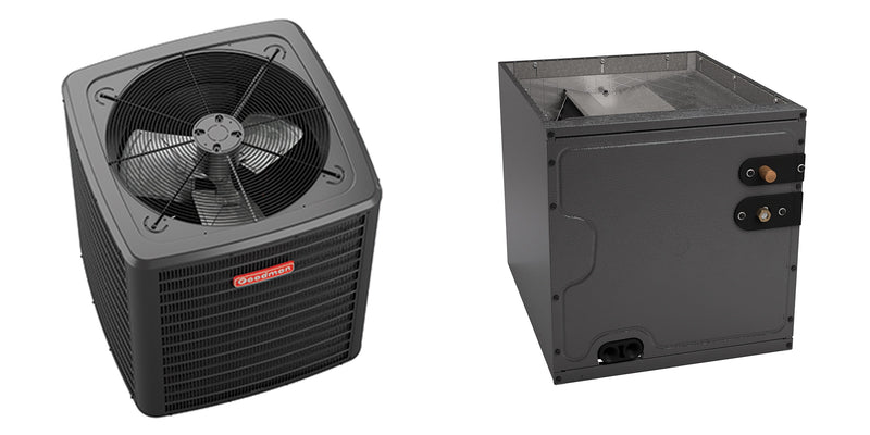 Goodman - 2.5 Ton Cooling - Air Conditioner + Coil System - 13.4 SEER2 - 21" Coil Width - For Upflow/Downflow Installation