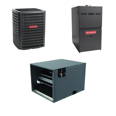 Goodman - 1.5 Ton Cooling - 60k BTU/Hr Heating - Air Conditioner + Multi Speed Furnace System - 14.5 SEER2 - 96% AFUE - Horizontal