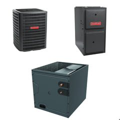 Goodman - 1.5 Ton Cooling - 40k BTU/Hr Heating - Air Conditioner + Variable Speed Furnace System - 15 SEER2 - 96% AFUE - Downflow