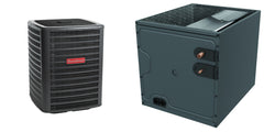 Goodman - 2.0 Ton Cooling - Air Conditioner + Coil System - 14.3 SEER2 - 17.5" Coil Width - For Upflow/Downflow Installation