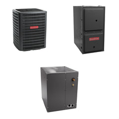 Goodman - 3.5 Ton Cooling - 120k BTU/Hr Heating - Air Conditioner + Variable Speed Furnace System - 15 SEER2 - 97% AFUE - Upflow