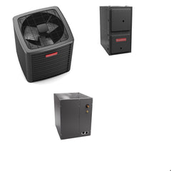 Goodman - 2.0 Ton Cooling - 60k BTU/Hr Heating - Air Conditioner + Variable Speed Furnace System - 21.0 SEER2 - 97% AFUE - Upflow