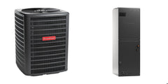 Goodman - 2.0 Ton Cooling - 23,200 BTU/Hr Heating - Heat Pump + Air Handler System - 15.0 SEER - 8.5 HSPF