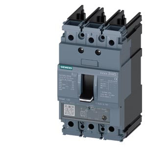 Siemens 3VA5170-5EC31-0AA0 Molded Case Circuit Breaker, 690 VAC/500 VDC, 70 A, 35 kA Interrupt, 3 Poles, Thermal/Magnetic Trip