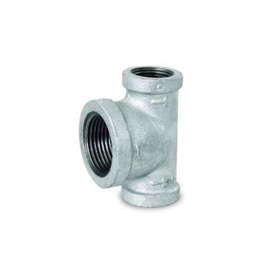 Everflow GMBT0120 | 1/2 x 1/2 x 3/4 Galvanized Bullhead Tee | GMBT0120