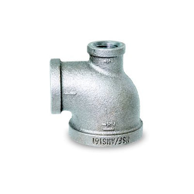 Everflow GMRT1220 1-1/2 X 1-1/4 X 3/4 Galvanized Reducing Tee