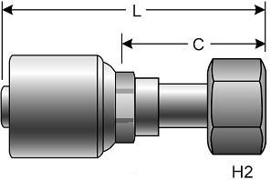 GATES 6G-12FDLORX PIPE FITTINGS