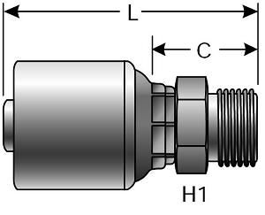 GATES 8G-8MBSPP PIPE FITTINGS