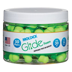 Moldex 6686 Glide Foam Twist-In Earplugs Canister 50 Pairs