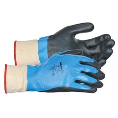 Showa 377XL-09 Foam Grip 377 Nitrile-Coated Gloves X-Large Black/Blue