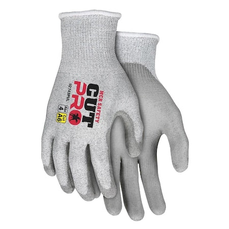 MCR Safety 92743PUL Cut Pro Gloves Large Silver/Gray