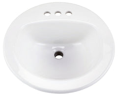 Gerber G0012884CH Sink Bathroom Self-Rimming Maxwell Round