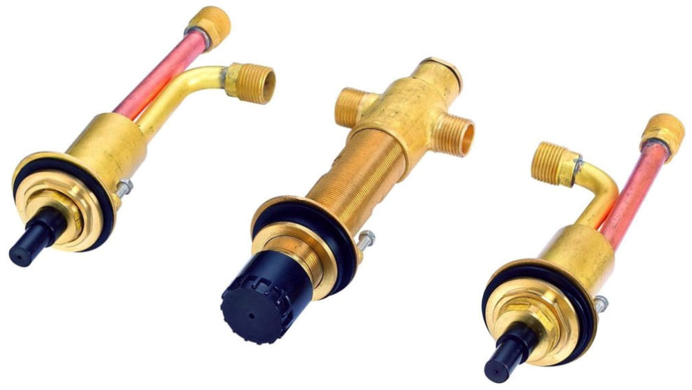 Gerber D215000BT Widespread Rough-In Valve & Spout Tube for Roman Tub Filler up to 3 Deck Thickness