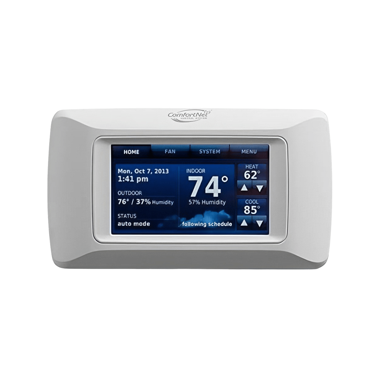 Goodman CTK04A Communicating Touchscreen Thermostat For Air Handlers, Furnaces, Outdoor Split AC, Heat Pump Units