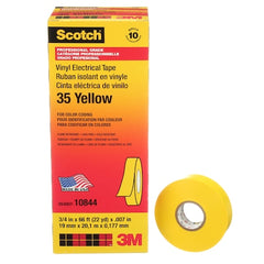 3M 10844 Electrical Tape 7 mil 3/4 x 66 ft Yellow