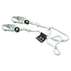 Honeywell Miller 201RLS-2-Z7/50FTWH 50 ft.L Rope Lifeline W/2 Lock Snap Hook