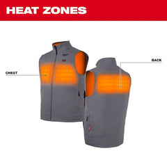 Milwaukee 304G-20L M12 Heated Vest Gray Large