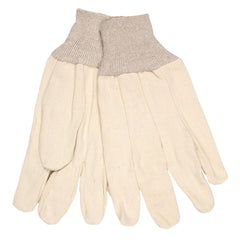 MCR Safety 8300C Cotton Canvas Gloves Knit-Wrist Cuff Mens-One Size Pack of 12