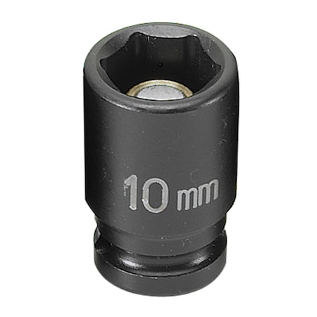 Grey Pneumatic 910MG 1/4 Drive x 10mm Magnetic Standard Socket