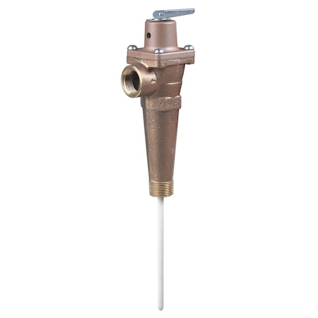 Watts 0121430 Temp/Press Relief Valve, 150 psi, 3/4 Inch