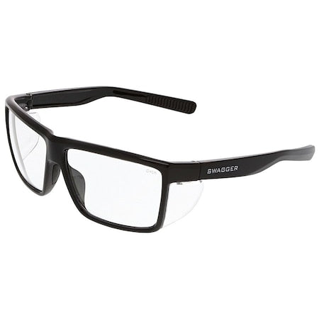 MCR Safety SR22BG Swagger SR2 Safety Glasses Polycarbonate Lens Charcoal Frame Green Mirror Lens