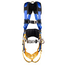 Werner H332102XCC LiteFit Concrete Construction Harness w/ Tongue Buckle Legs, Back & Hip D-Rings, M/L