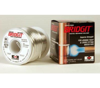 Harris BRGT61 Stay Brite Lead Free Solder, 1/8 in, 1 lb Spool