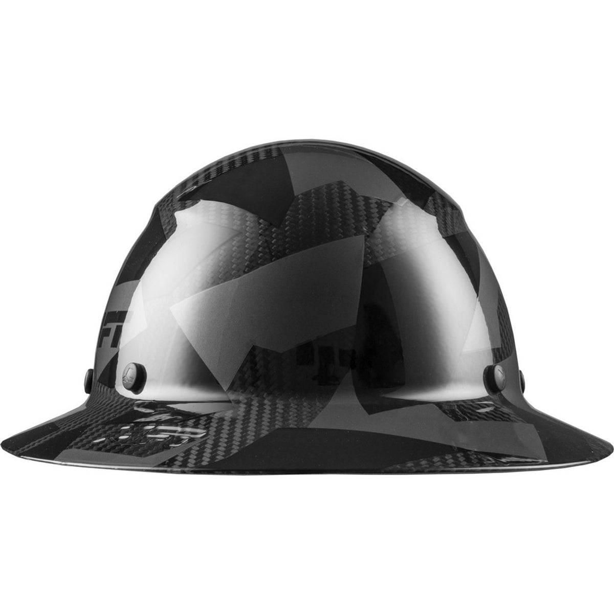 LIFT SAFETY HDC20CK Black Camo Fullbrim Fiberglass Hard Hat Dax