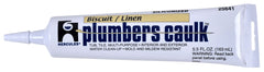 Hercules 25641 Plumbers Caulk Plumbers Caulk 6 Fluid Oz. Tube Biscuit/Linen