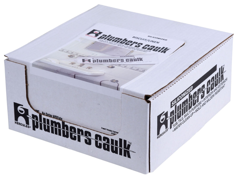 Hercules 25641 Plumbers Caulk Plumbers Caulk 6 Fluid Oz. Tube Biscuit/Linen