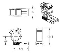 Holdrite 201_1/2 Hub201 Hubbard Holdrite Single Pro Clamp 1/2