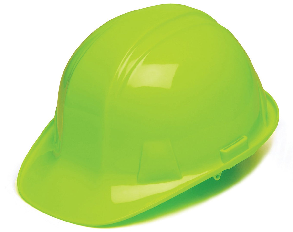 Pyramex HP14131 Hi-Vis Green 4 Point Cap Ratchet Suspension Hard Hat