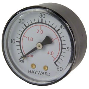 Hayward ECX27091 Pressure Gauge 1/4 Back Mount