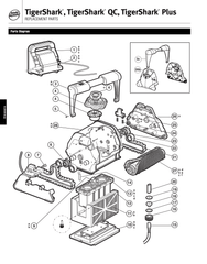 Hayward RCX76008-234 TigerShark Handle Assembly | Blue